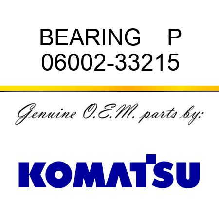 BEARING    P 06002-33215