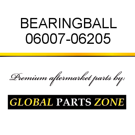 BEARING,BALL 06007-06205