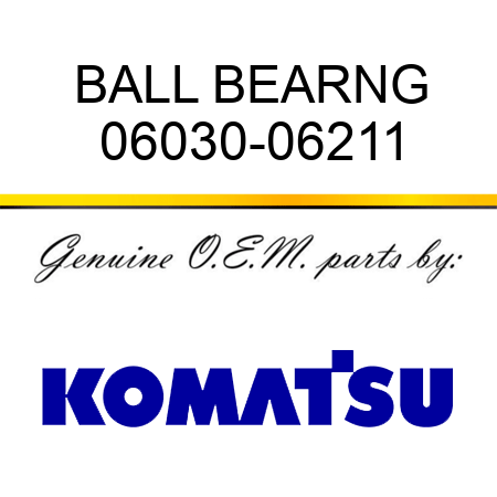 BALL BEARNG 06030-06211
