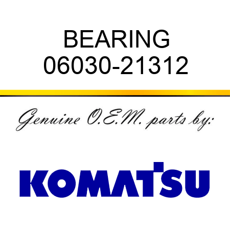 BEARING 06030-21312