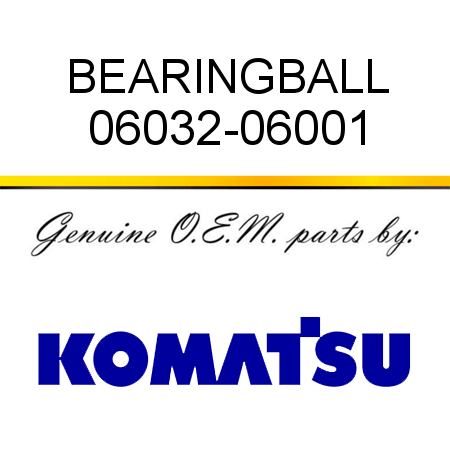 BEARING,BALL 06032-06001