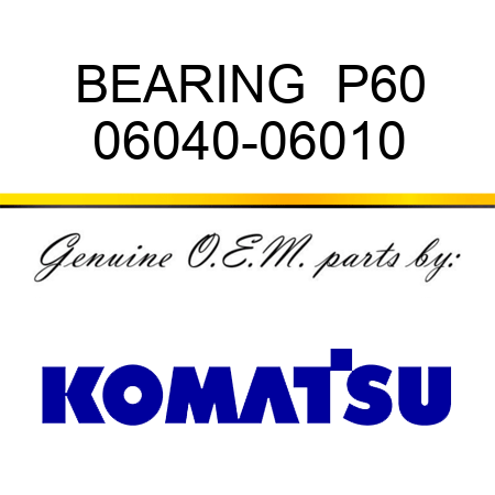 BEARING  P60 06040-06010