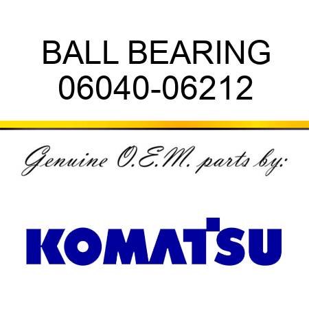 BALL BEARING 06040-06212