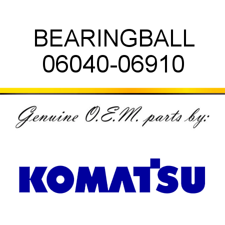 BEARING,BALL 06040-06910