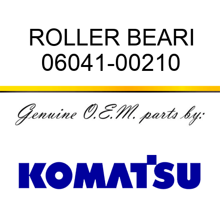 ROLLER BEARI 06041-00210