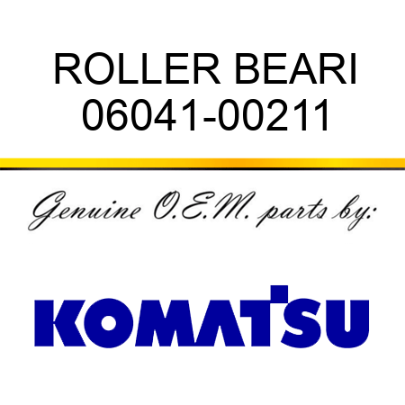 ROLLER BEARI 06041-00211