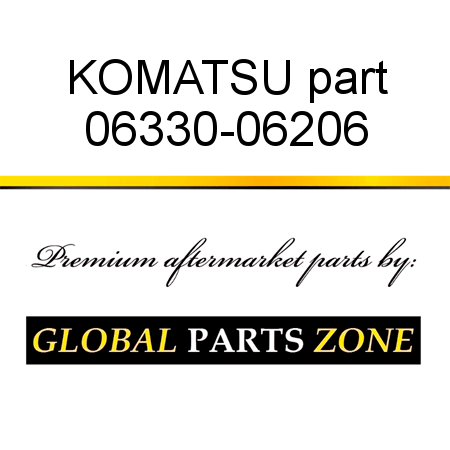 KOMATSU part 06330-06206