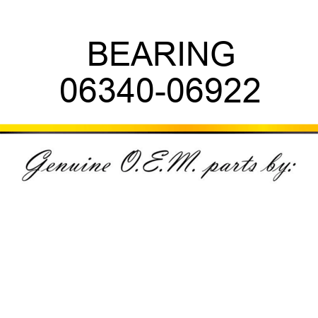 BEARING 06340-06922