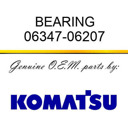 BEARING 06347-06207