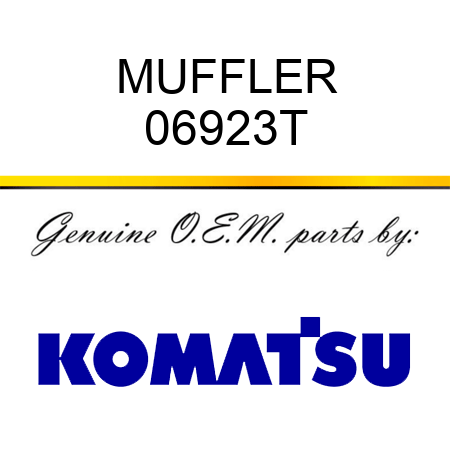 MUFFLER 06923T