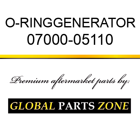 O-RING,GENERATOR 07000-05110