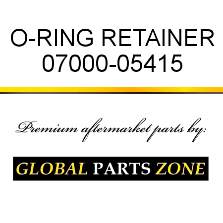 O-RING, RETAINER 07000-05415