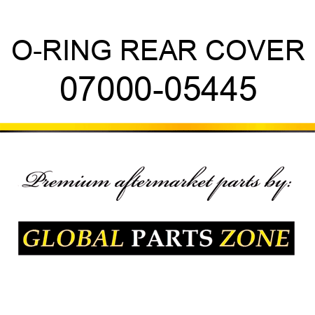 O-RING, REAR COVER 07000-05445