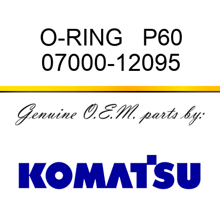 O-RING   P60 07000-12095
