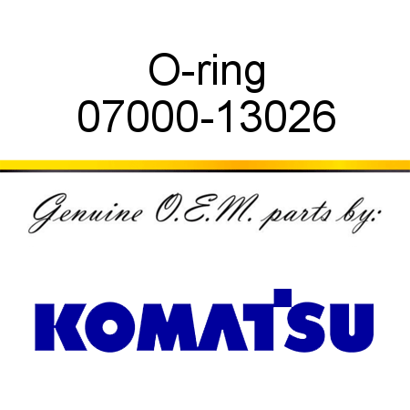 O-ring 07000-13026