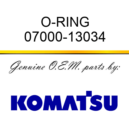 O-RING 07000-13034