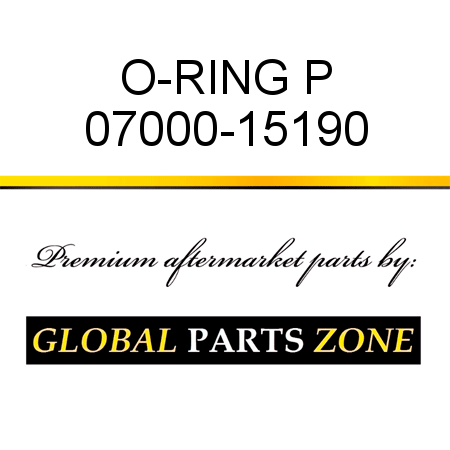 O-RING P 07000-15190