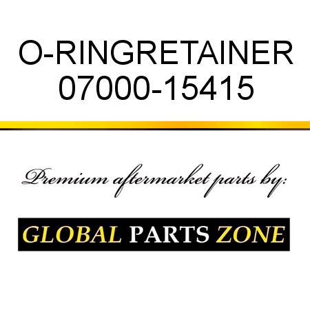 O-RING,RETAINER 07000-15415