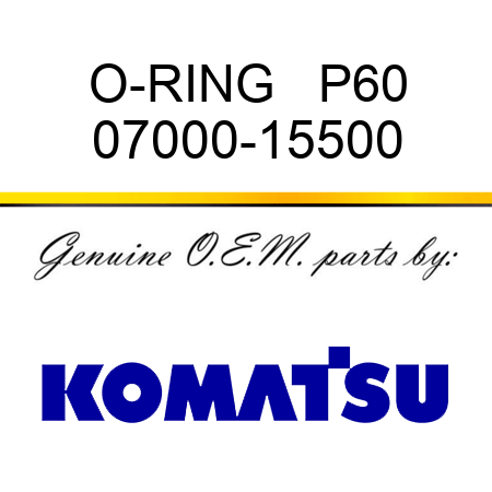 O-RING   P60 07000-15500