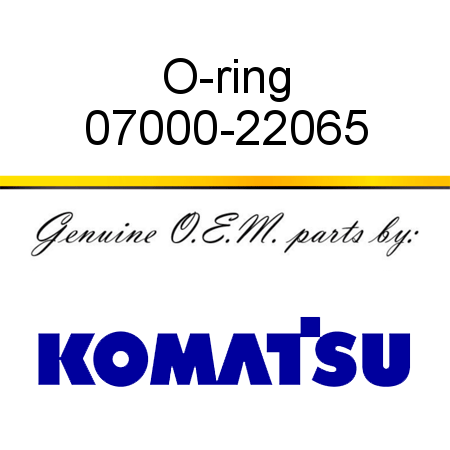 O-ring 07000-22065