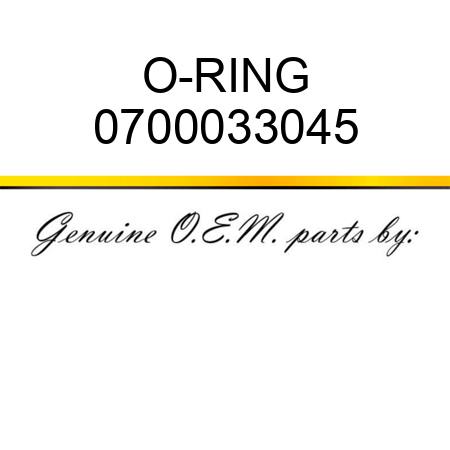 O-RING 0700033045
