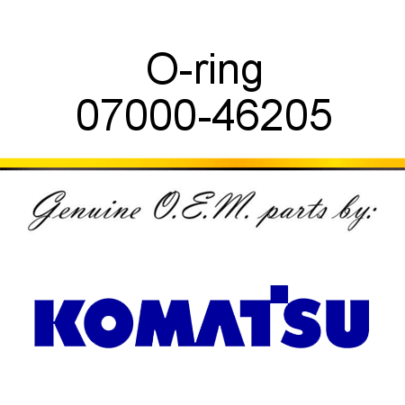 O-ring 07000-46205