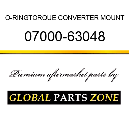 O-RING,TORQUE CONVERTER MOUNT 07000-63048