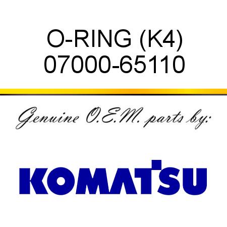 O-RING (K4) 07000-65110