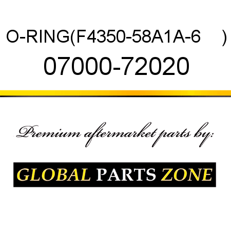 O-RING,(F4350-58A1A-6    ) 07000-72020
