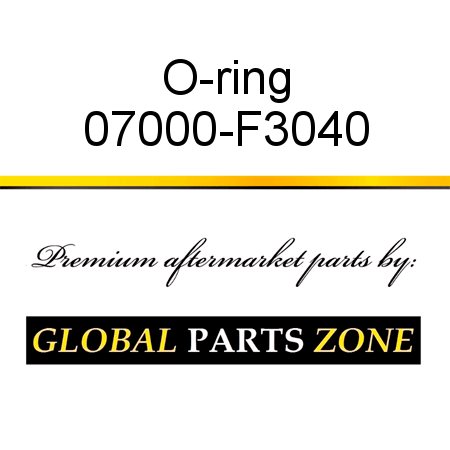O-ring 07000-F3040