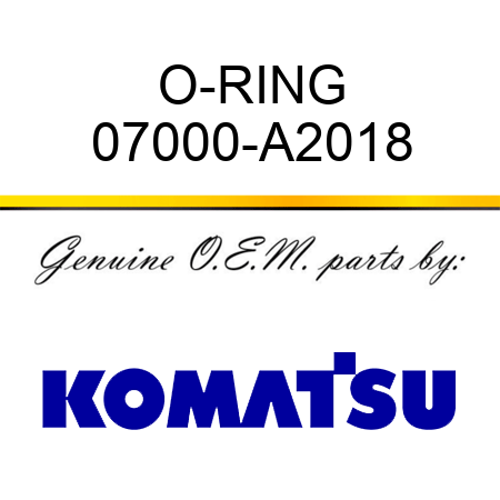 O-RING 07000-A2018