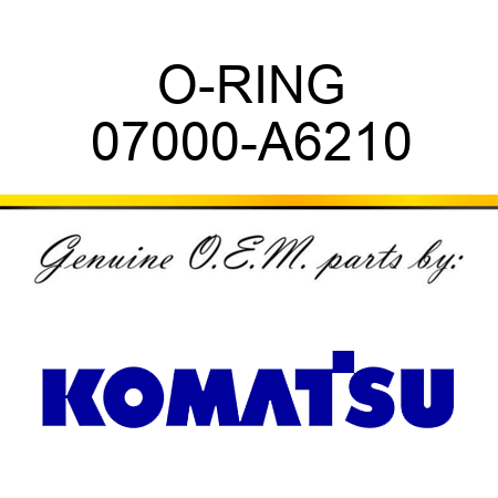 O-RING 07000-A6210