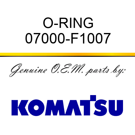 O-RING 07000-F1007