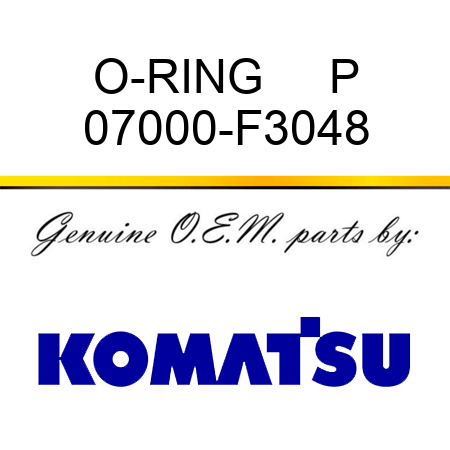 O-RING     P 07000-F3048