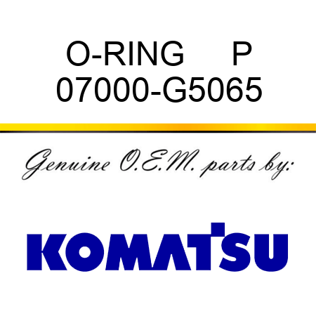 O-RING     P 07000-G5065