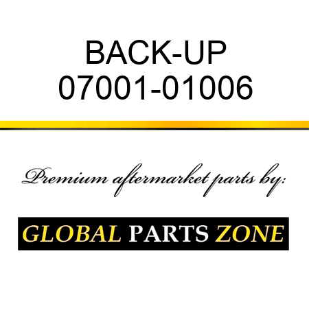 BACK-UP 07001-01006