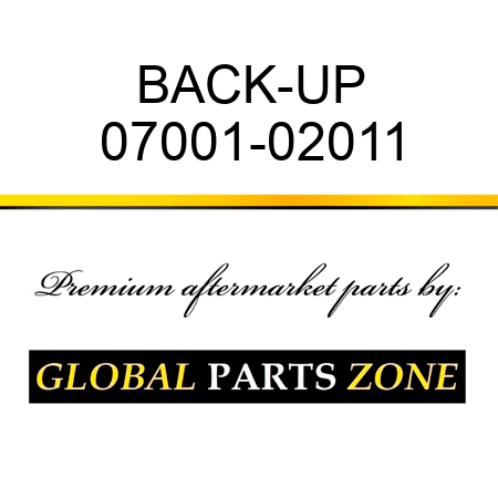 BACK-UP 07001-02011