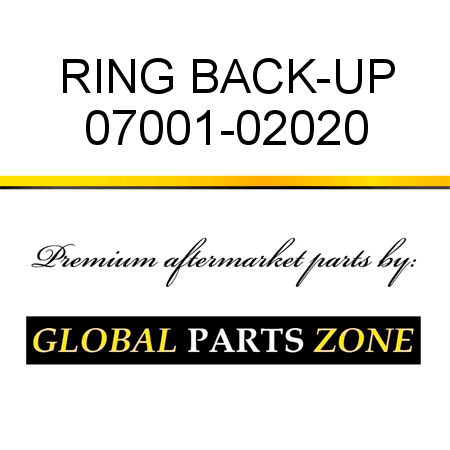 RING, BACK-UP 07001-02020