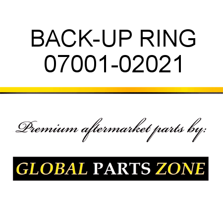 BACK-UP RING 07001-02021