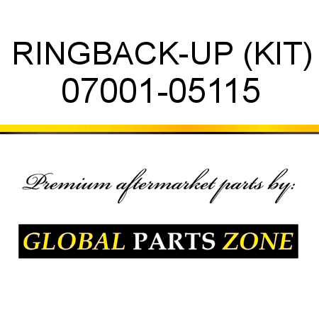 RING,BACK-UP (KIT) 07001-05115