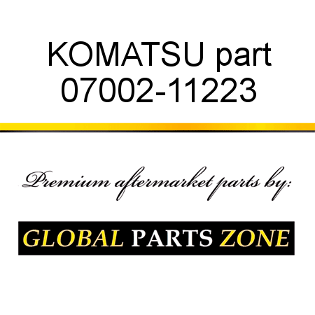 KOMATSU part 07002-11223