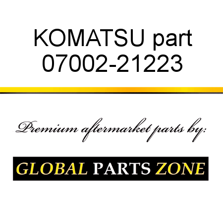 KOMATSU part 07002-21223