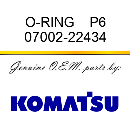 O-RING    P6 07002-22434