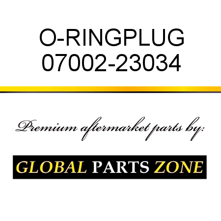 O-RING,PLUG 07002-23034