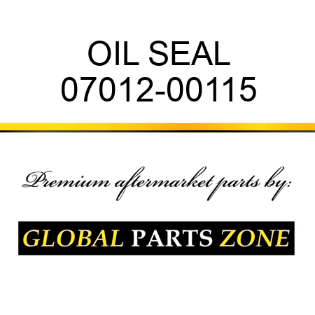 OIL SEAL 07012-00115