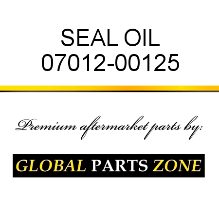 SEAL, OIL 07012-00125