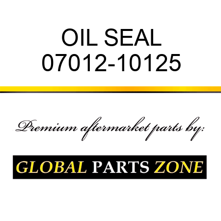 OIL SEAL 07012-10125