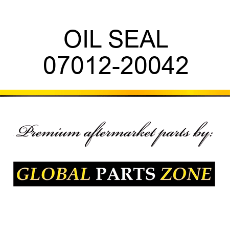 OIL SEAL 07012-20042