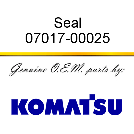 Seal 07017-00025