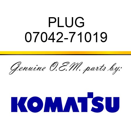 PLUG 07042-71019